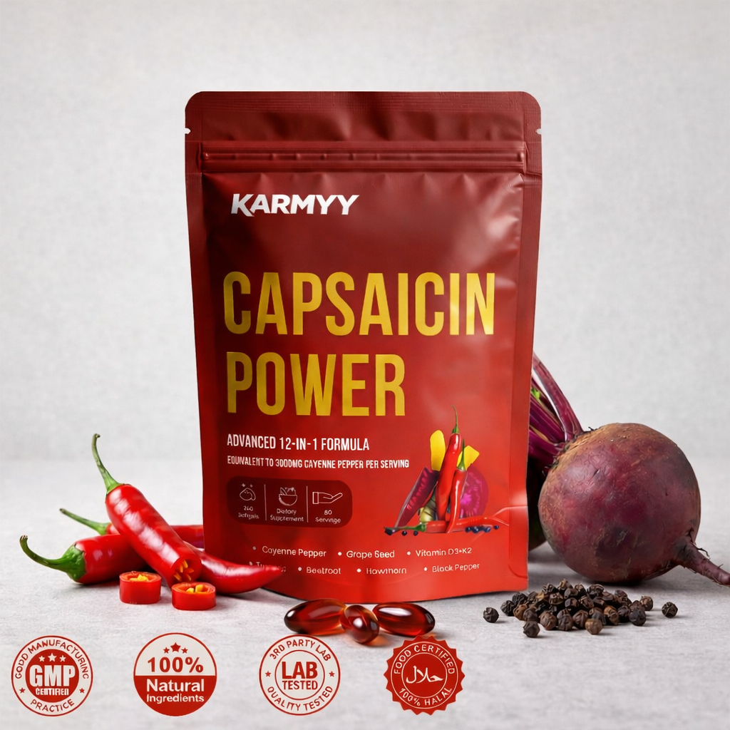 Unterstützen Sie die Gefäßfunktion mit Karmyy Capsaicin Softgel