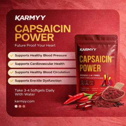 Unterstützen Sie die Gefäßfunktion mit Karmyy Capsaicin Softgel