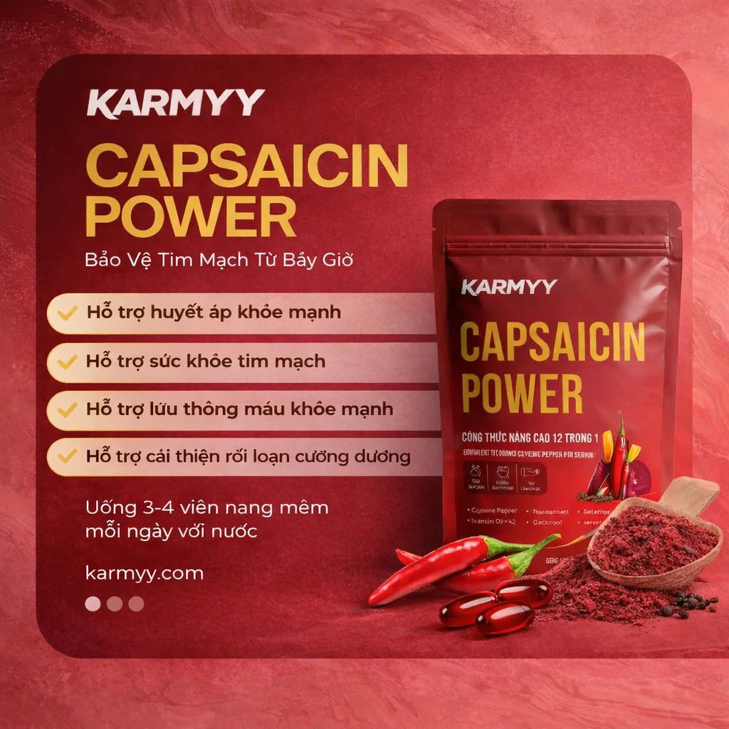 Unterstützen Sie die Gefäßfunktion mit Karmyy Capsaicin Softgel