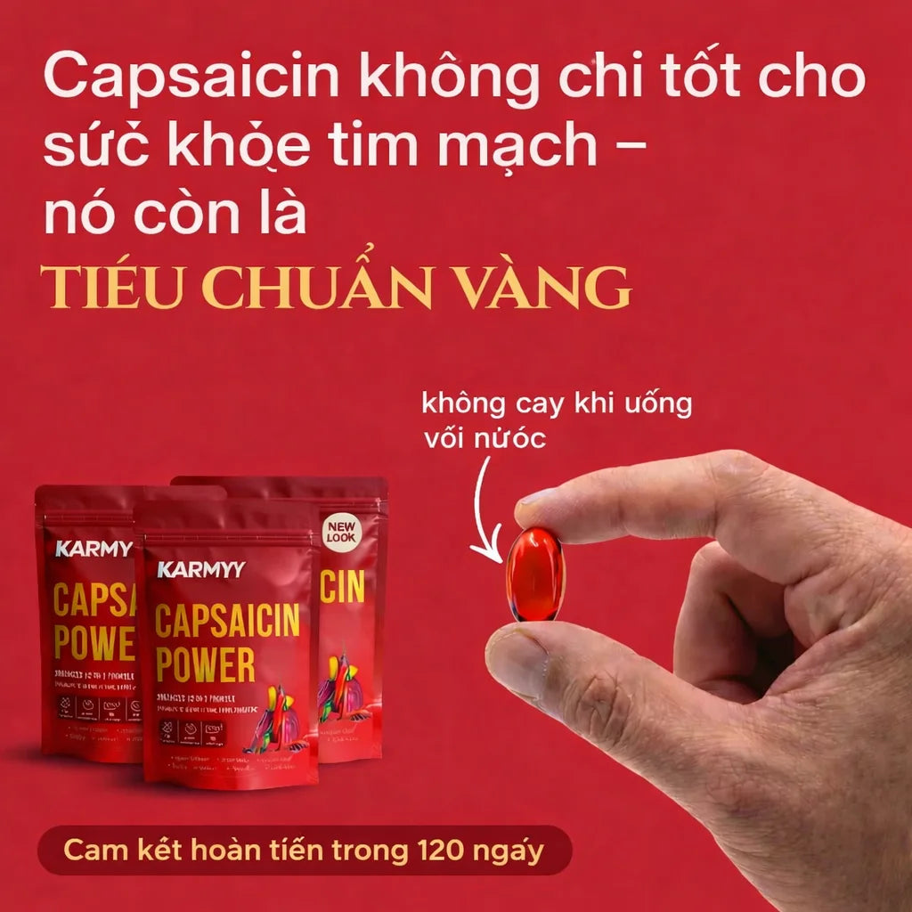 Unterstützen Sie die Gefäßfunktion mit Karmyy Capsaicin Softgel