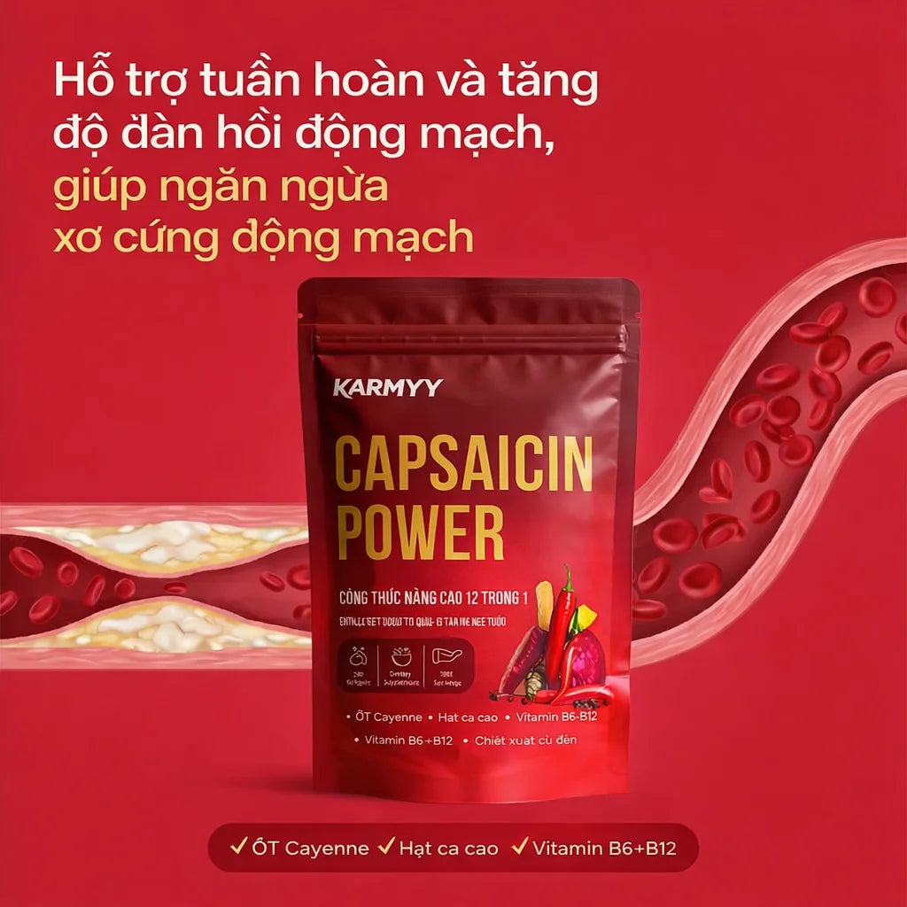 Unterstützen Sie die Gefäßfunktion mit Karmyy Capsaicin Softgel