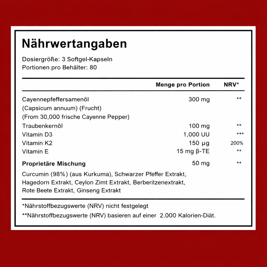 Unterstützen Sie die Gefäßfunktion mit Karmyy Capsaicin Softgel
