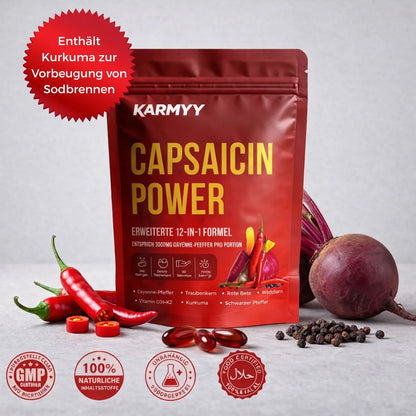 Unterstützen Sie die Gefäßfunktion mit Karmyy Capsaicin Softgel