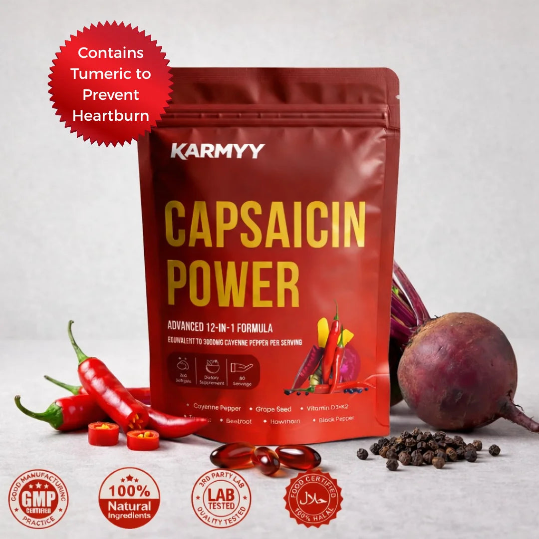 Unterstützen Sie die Gefäßfunktion mit Karmyy Capsaicin Softgel