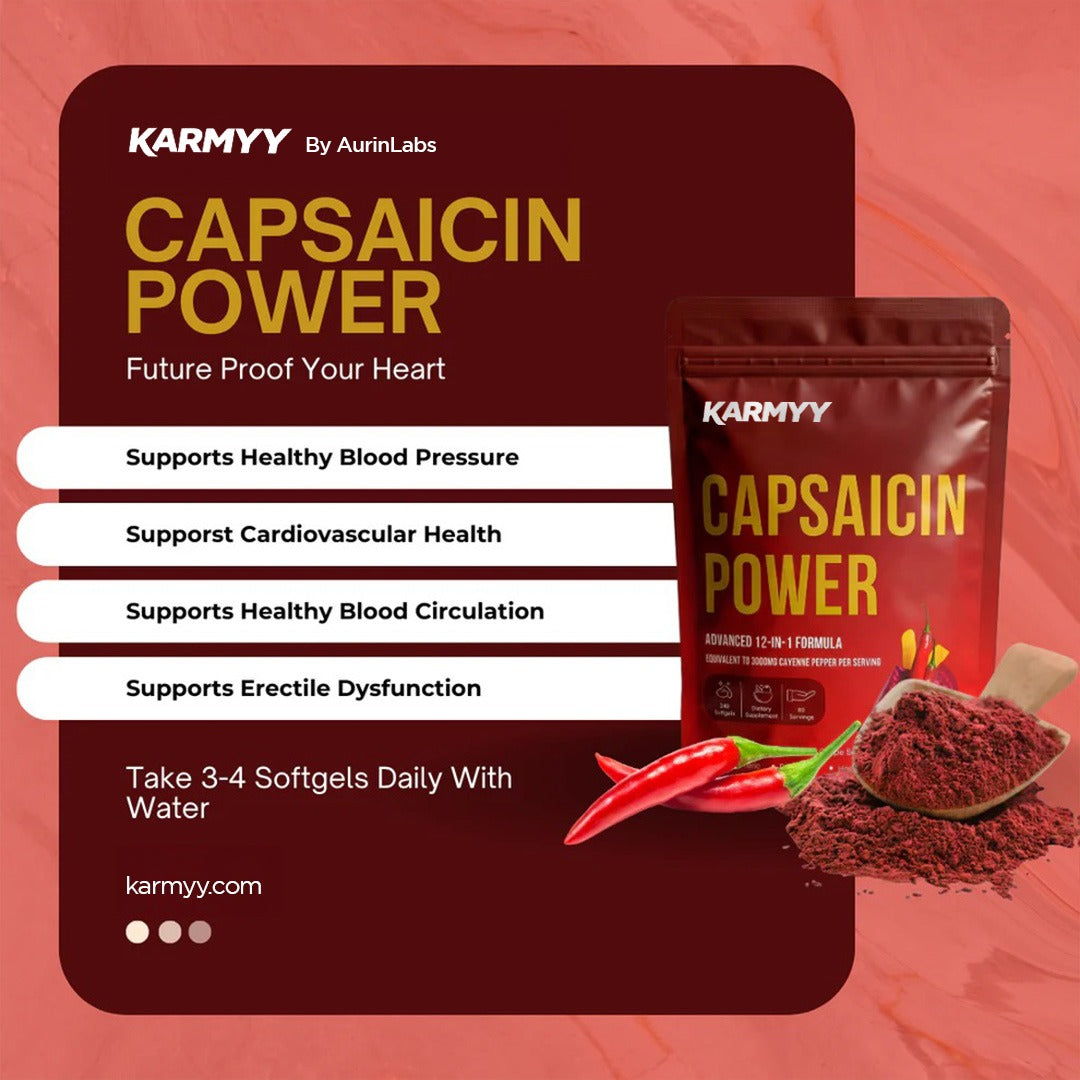 Unterstützen Sie die Gefäßfunktion mit Karmyy Capsaicin Softgel