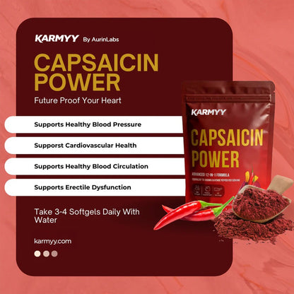 Unterstützen Sie die Gefäßfunktion mit Karmyy Capsaicin Softgel
